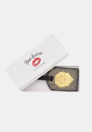 Luggage Tag-Sororite Gold Denim