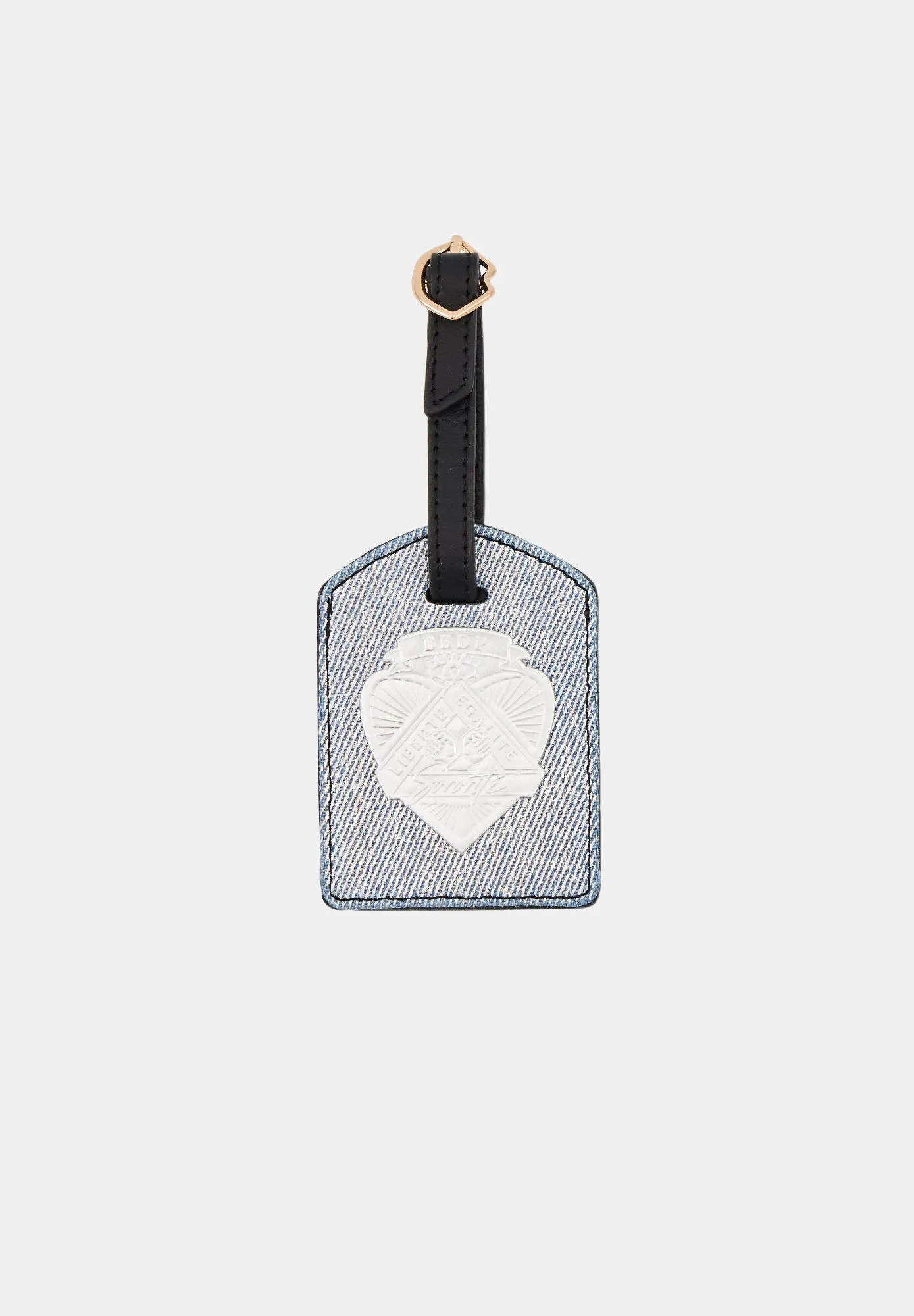 Luggage Tag-Sororite Silver Denim