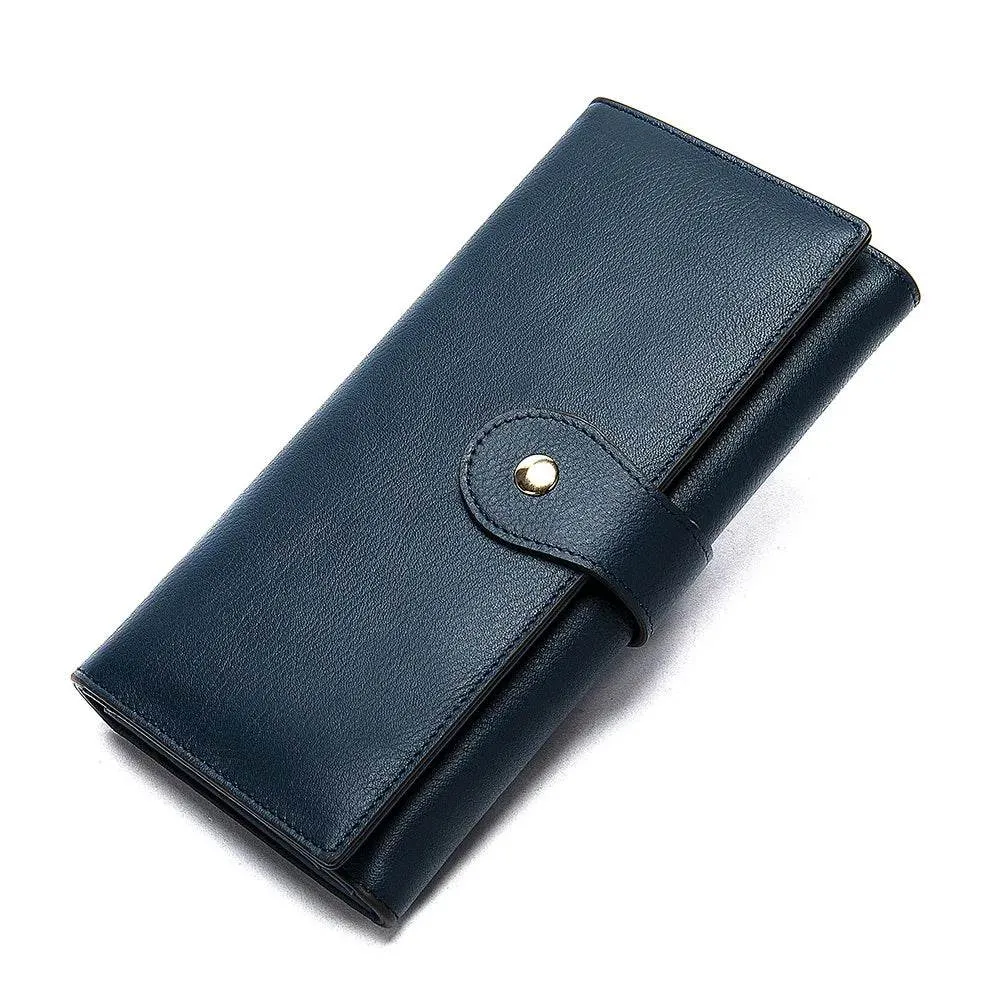 Luxury Designer Leather Notecase Clutch for Evening Party