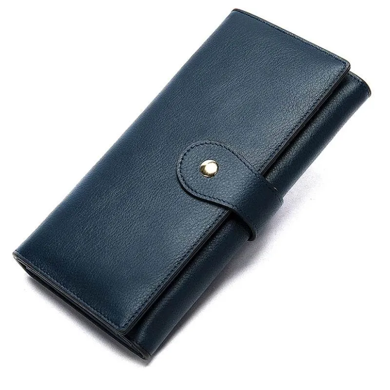 Luxury Designer Leather Notecase Clutch for Evening Party