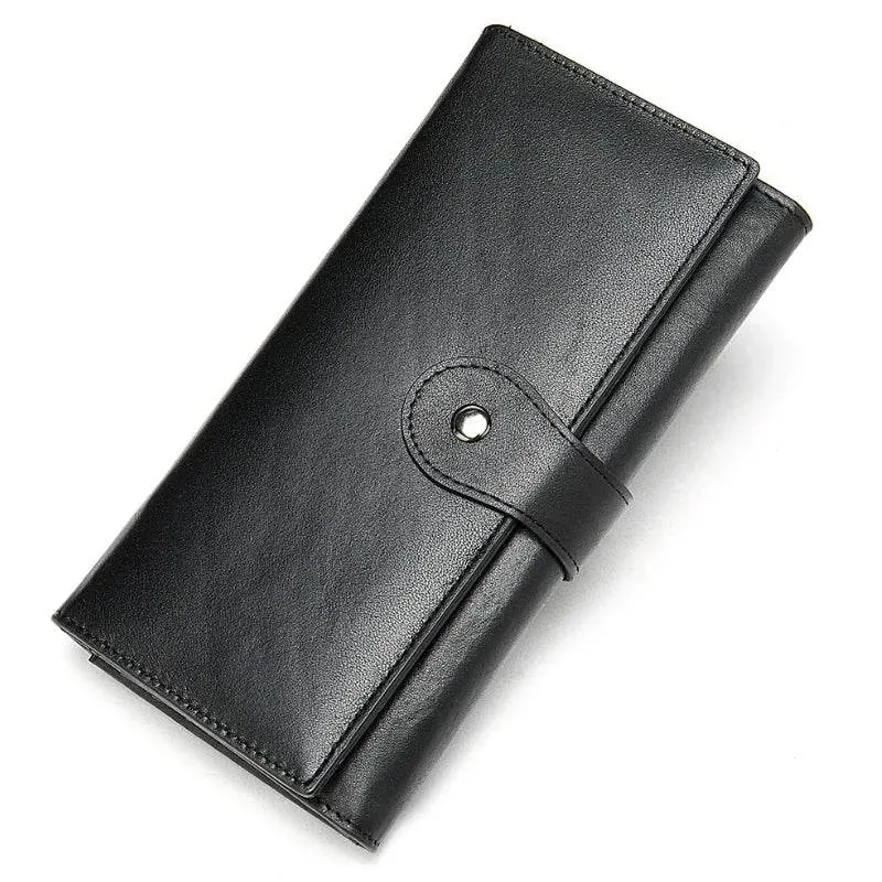 Luxury Designer Leather Notecase Clutch for Evening Party