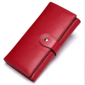 Luxury Designer Leather Notecase Clutch for Evening Party
