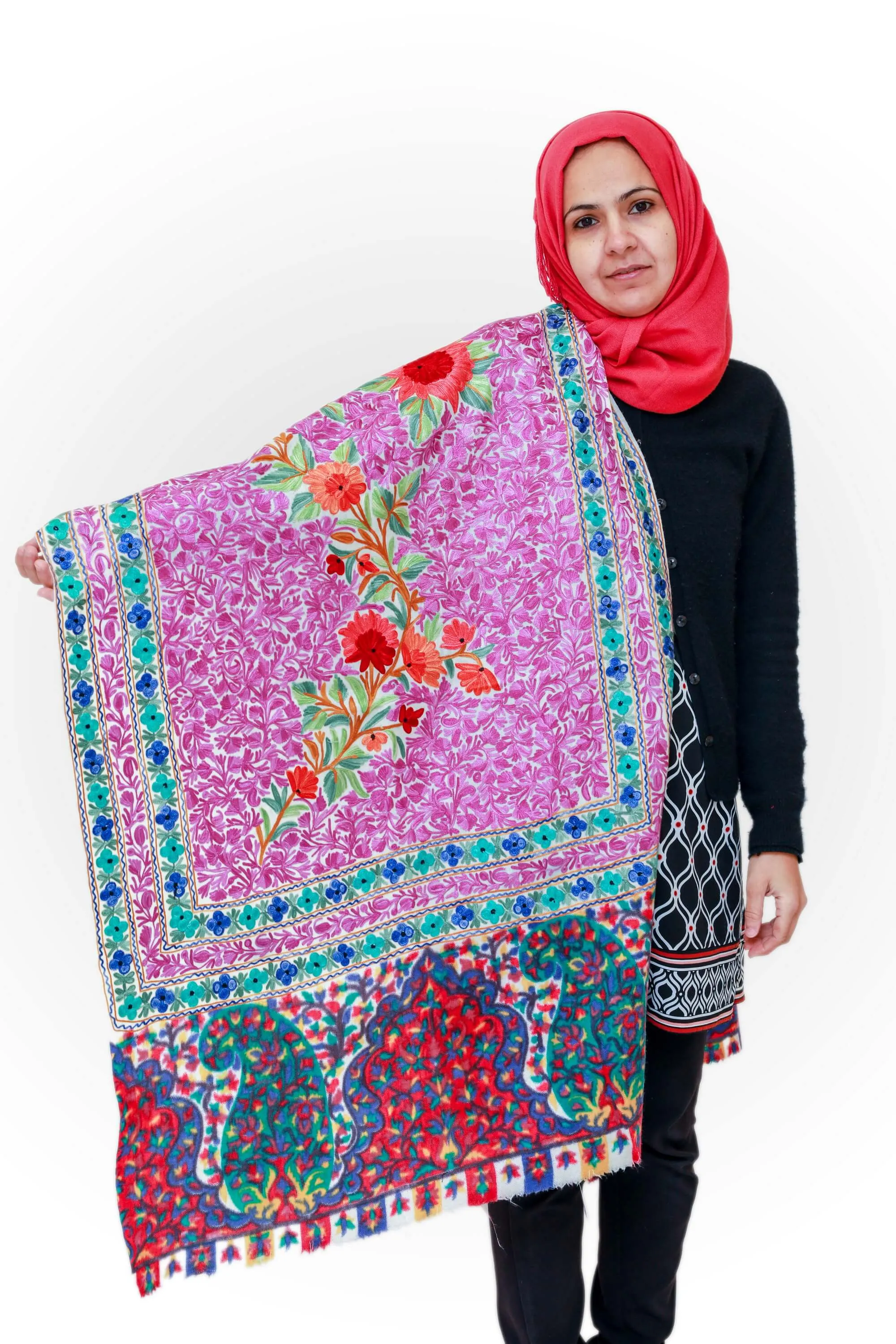 Machine Embroidery Shawl