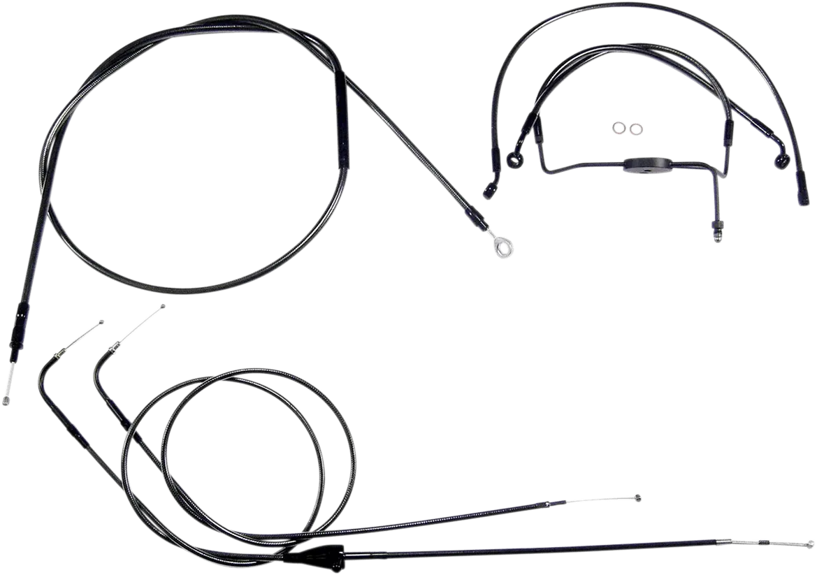 Magnum 487294 Black Pearl Handlebar Installation Kit for 10in. Ape