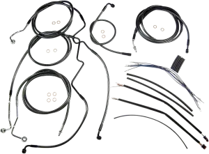 Magnum 487342 Black Pearl Handlebar Installation Kit for 15-17in. Ape