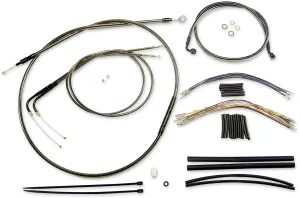 Magnum 487802 Black Pearl Handlebar Installation Kit for 15-17in. Ape