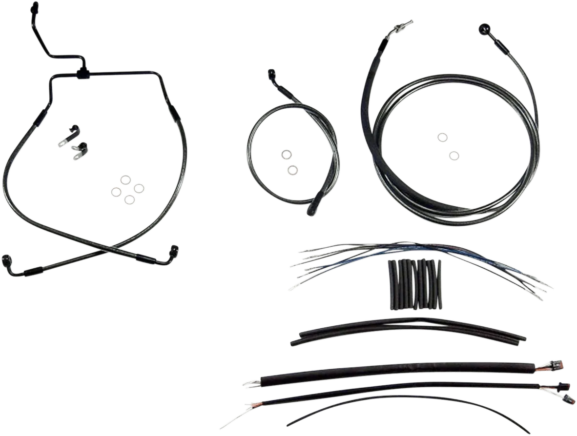 Magnum 487862 Black Pearl Handlebar Installation Kit for 15-17in. Ape