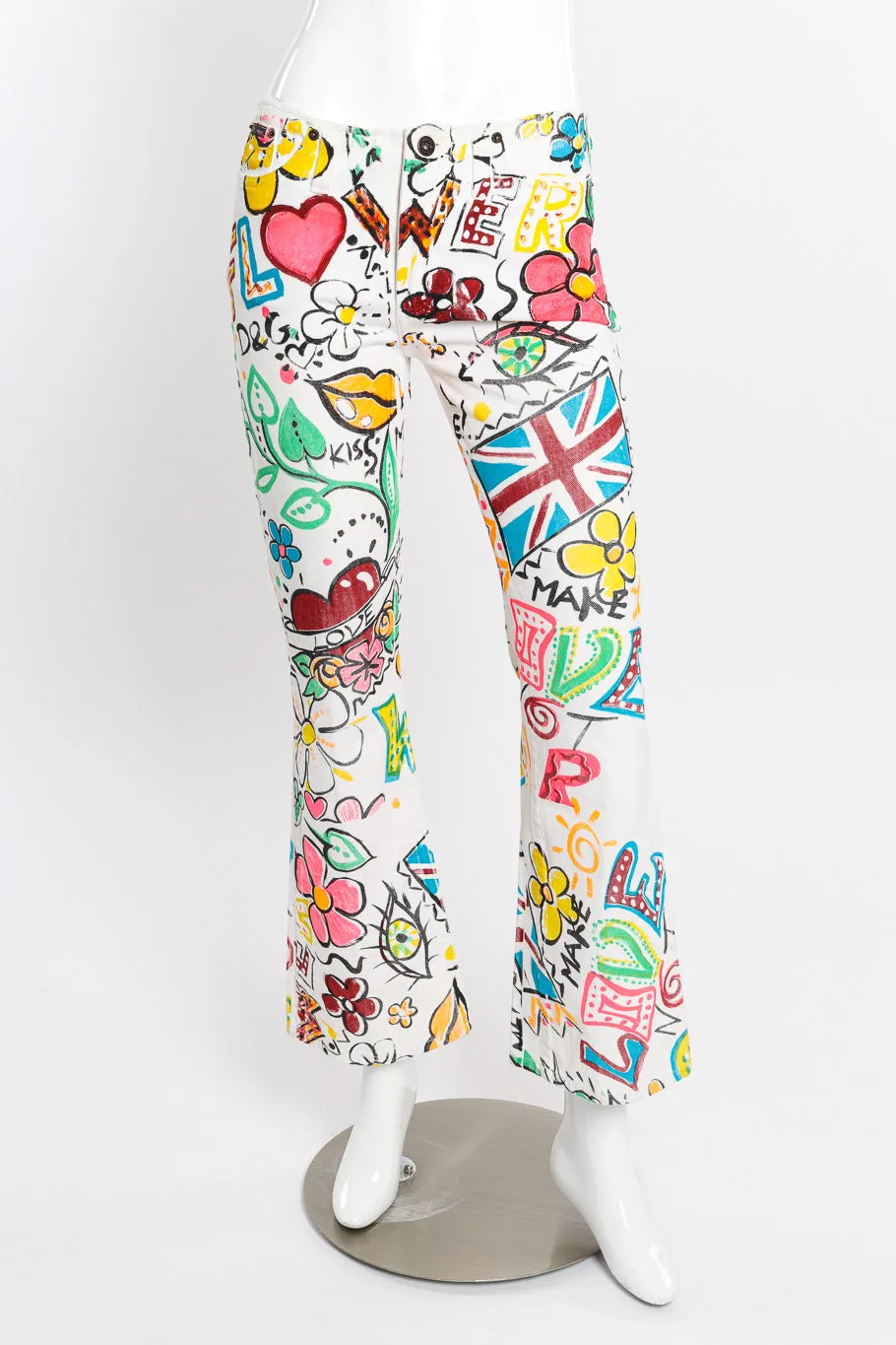 Make Love Painted Jeans