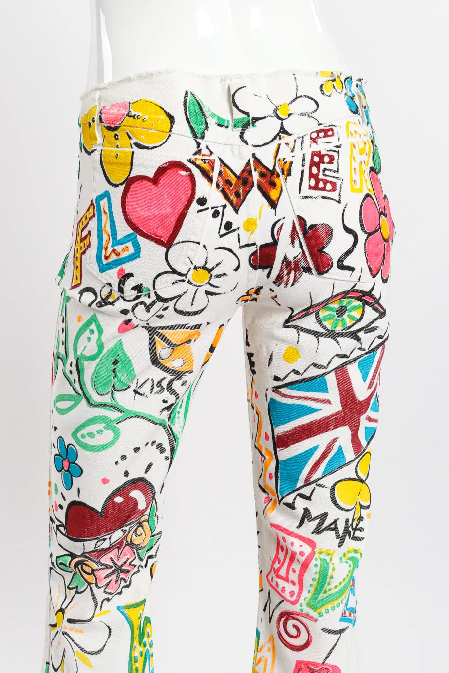 Make Love Painted Jeans