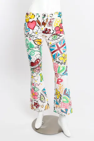 Make Love Painted Jeans