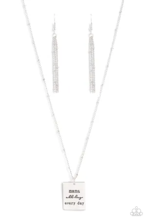 Mama MVP - Silver Necklace