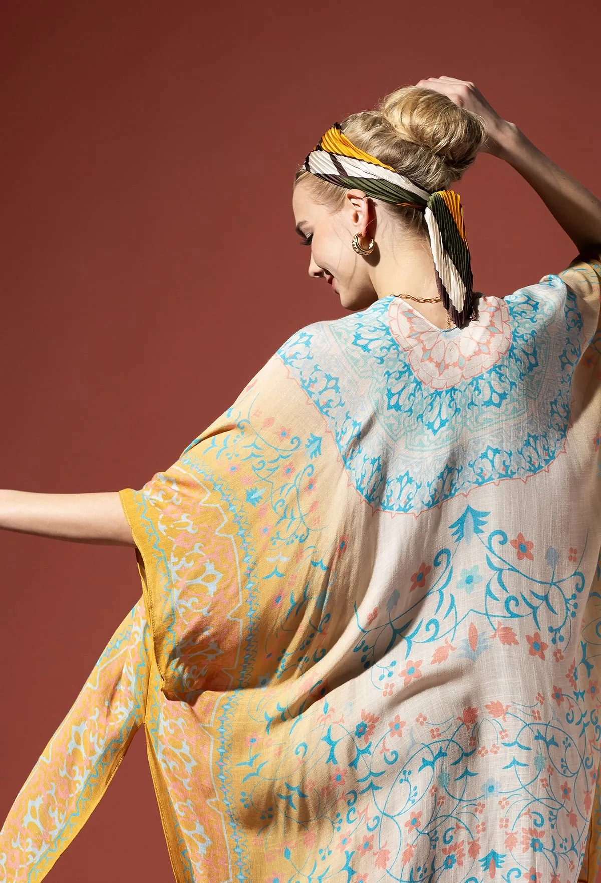 Mandala Melody Gradient Kimono