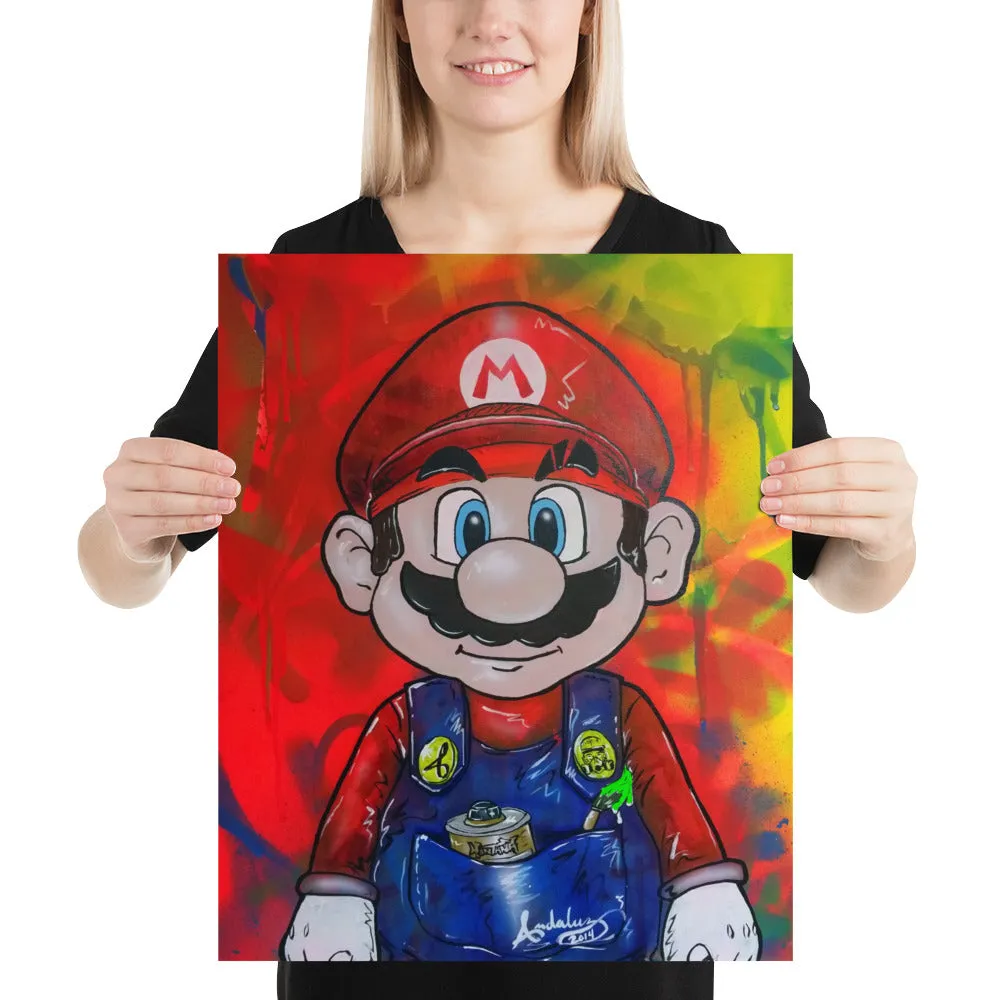 Mario the Street Artist Print