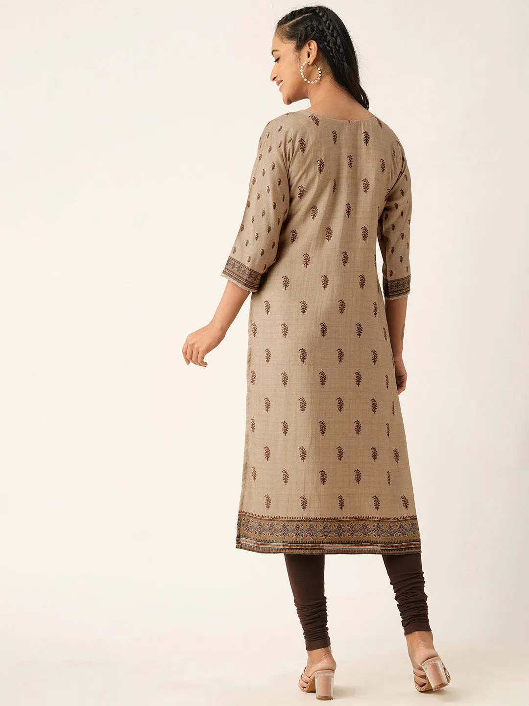 Maroon Comfort Fit Muslin Kurta for Women Online in India - Zola
