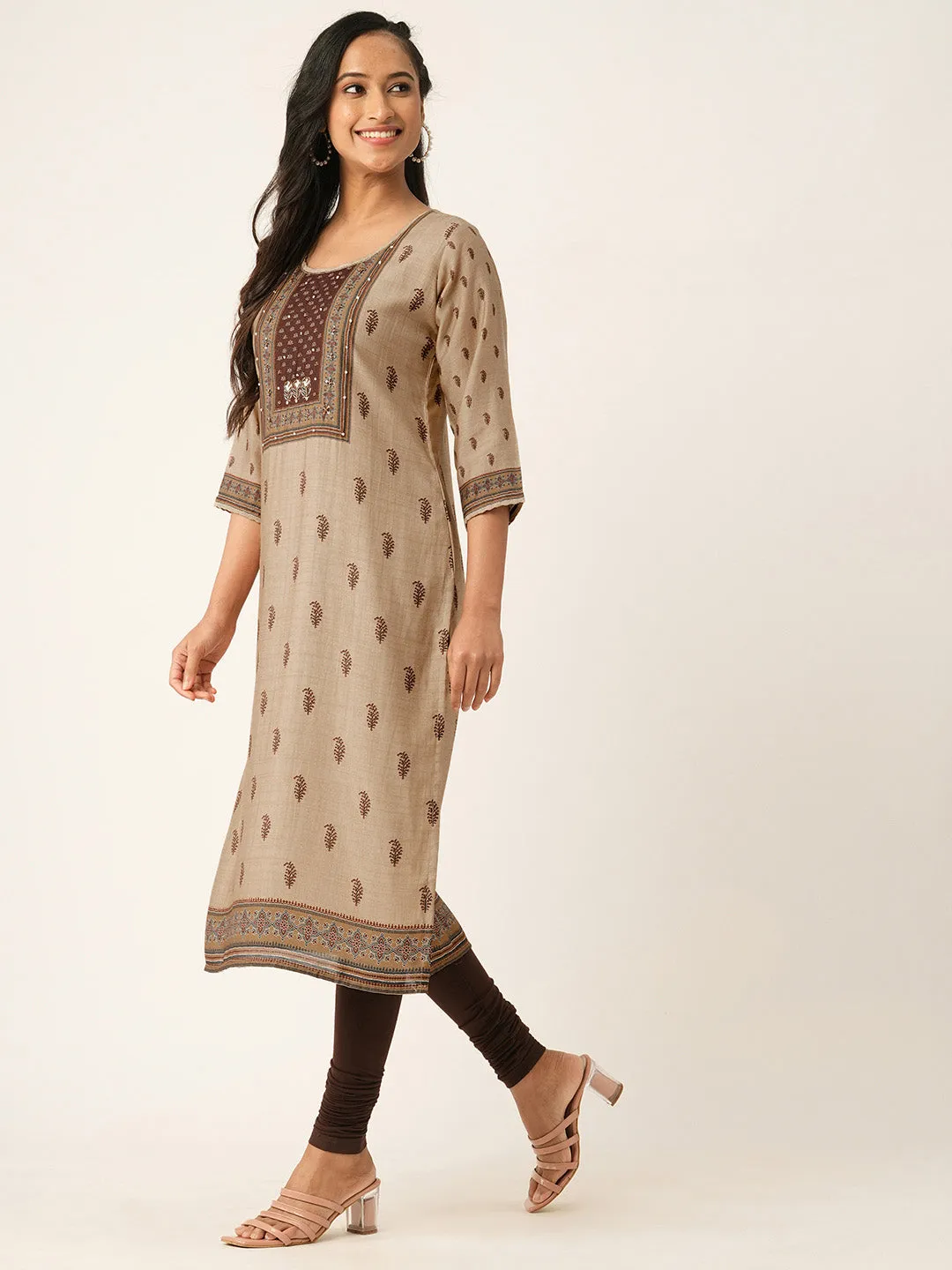 Maroon Comfort Fit Muslin Kurta for Women Online in India - Zola
