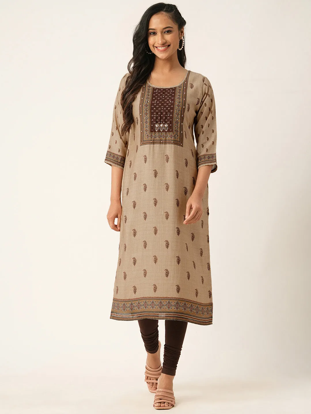 Maroon Comfort Fit Muslin Kurta for Women Online in India - Zola