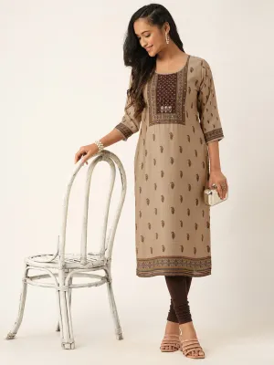 Maroon Comfort Fit Muslin Kurta for Women Online in India - Zola