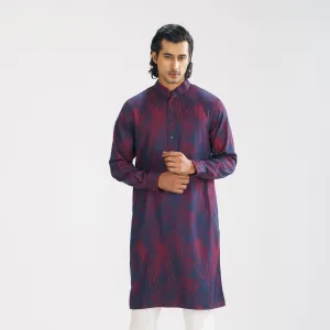 Mens Maroon Basic Panjabi