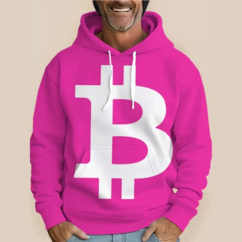 Men's Street Style Print Long Sleeve Hoodie 2410008736