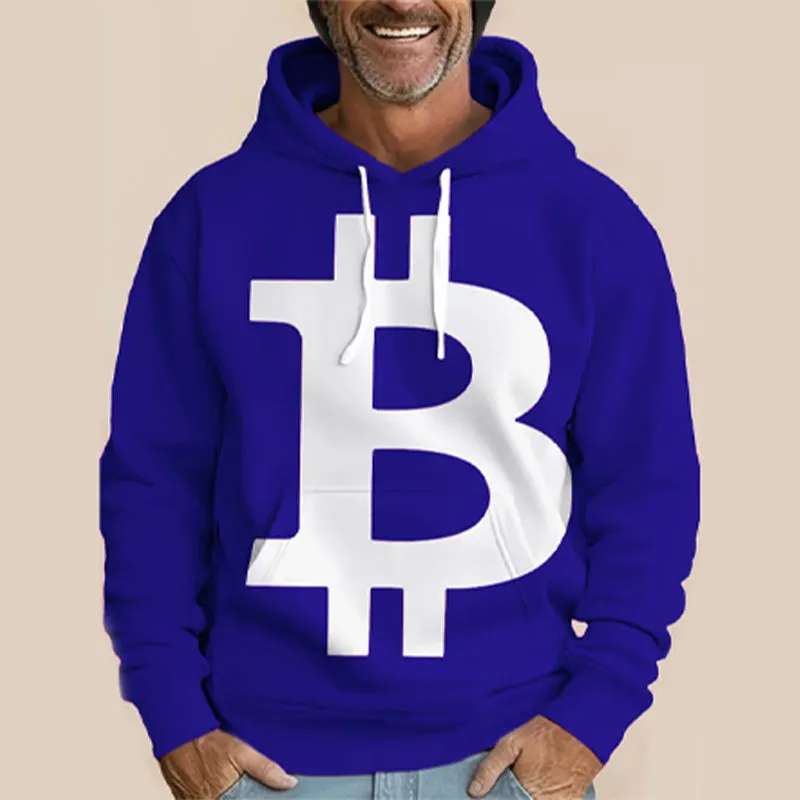 Men's Street Style Print Long Sleeve Hoodie 2410008736