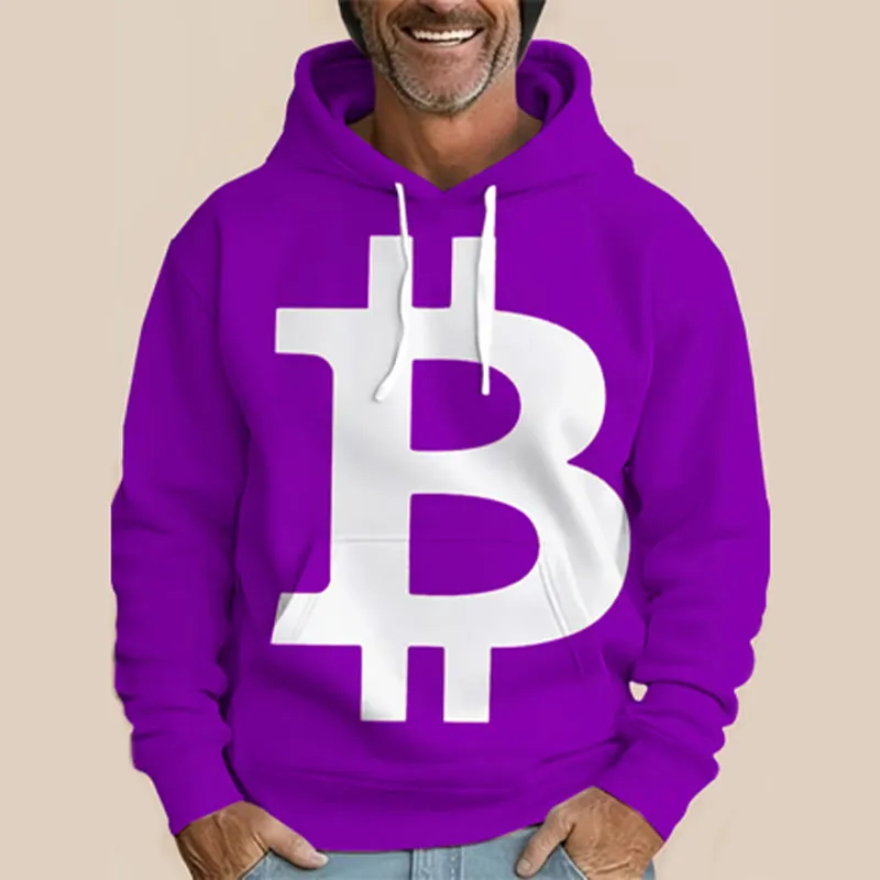 Men's Street Style Print Long Sleeve Hoodie 2410008736
