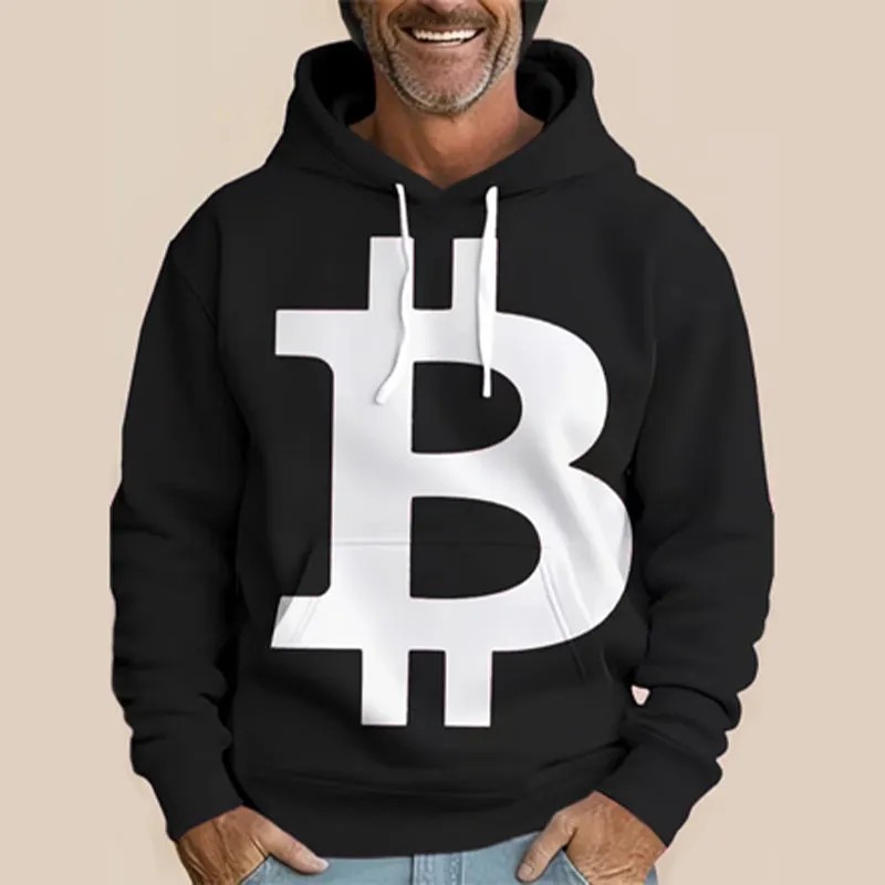 Men's Street Style Print Long Sleeve Hoodie 2410008736