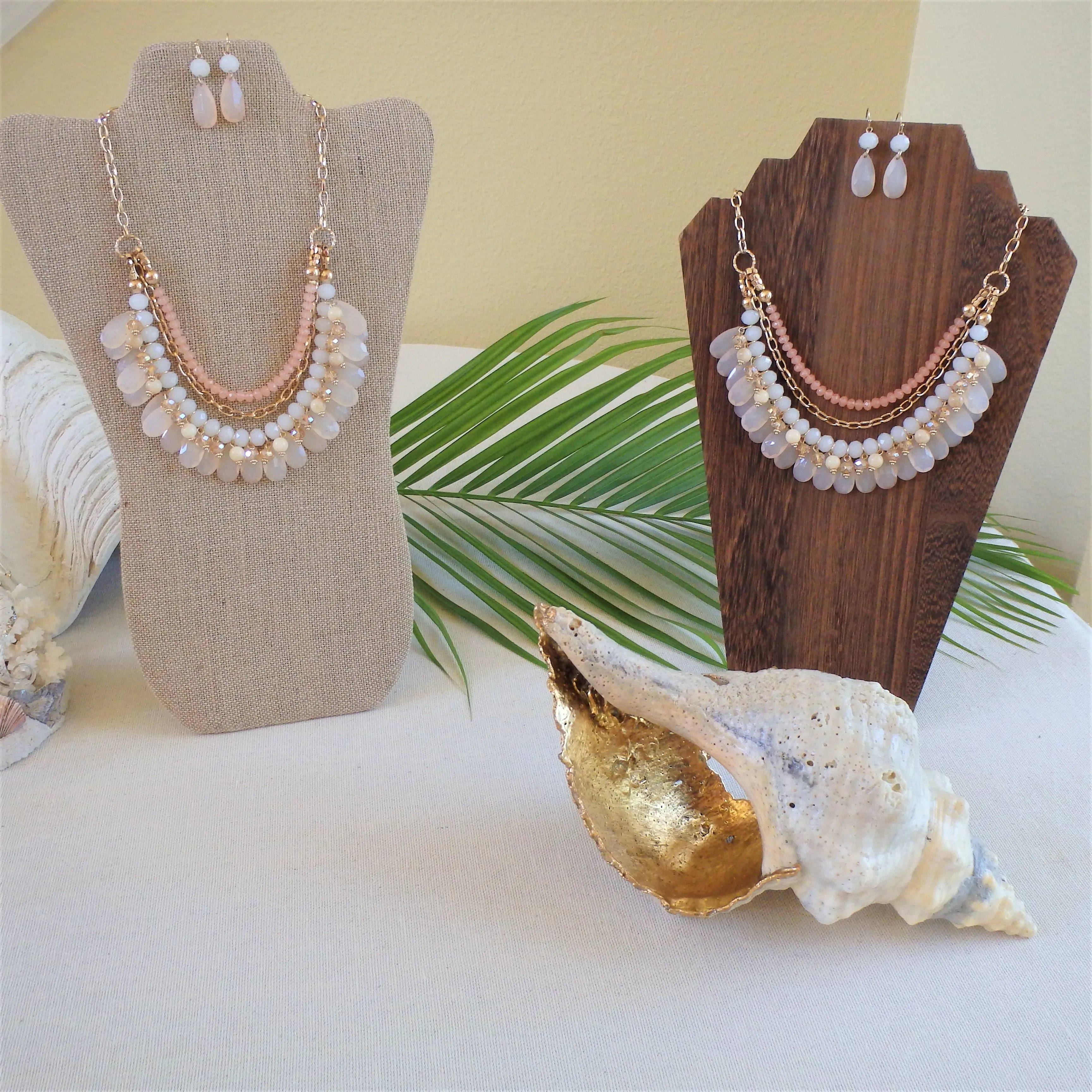 Mermaid Coral Bead Necklace Set