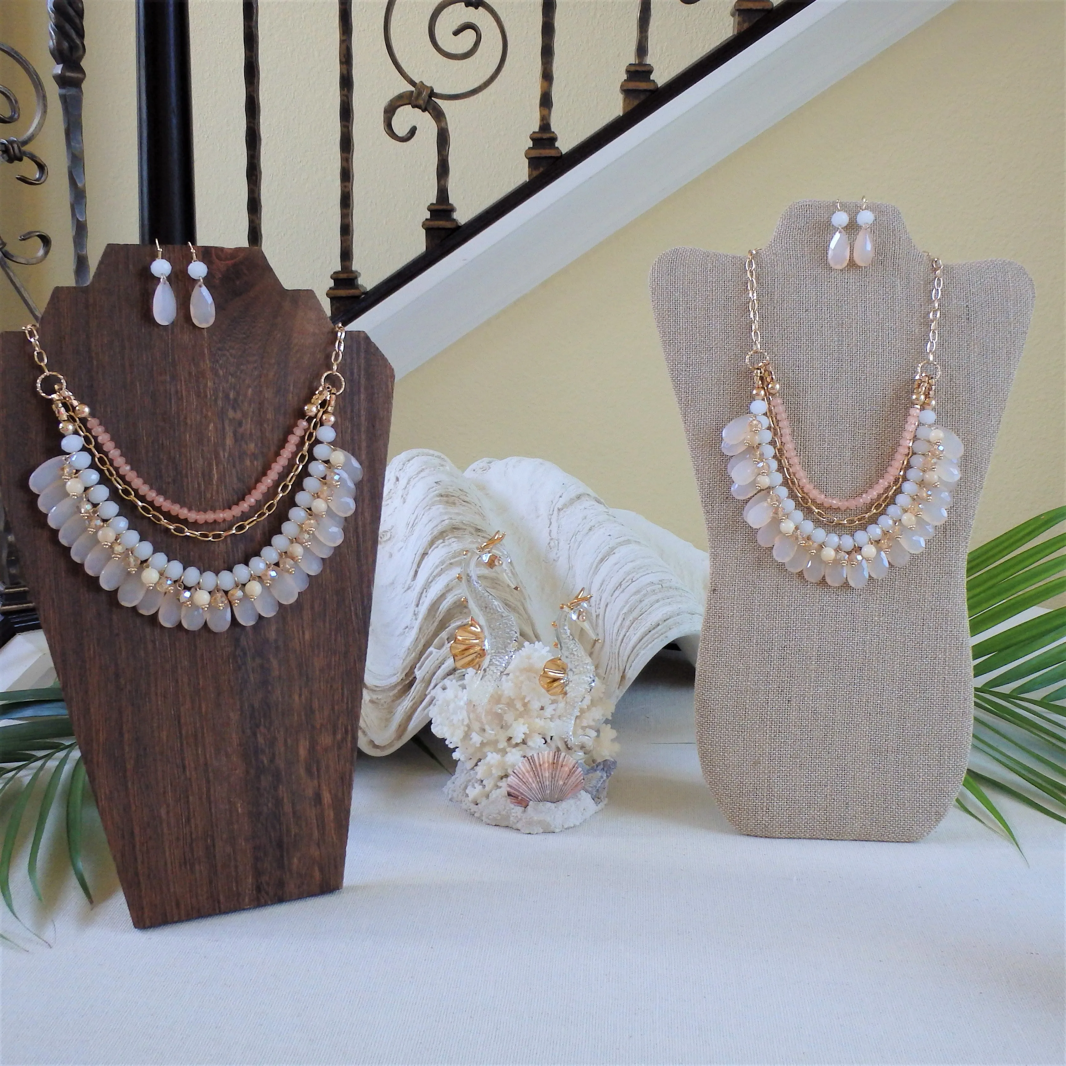 Mermaid Coral Bead Necklace Set