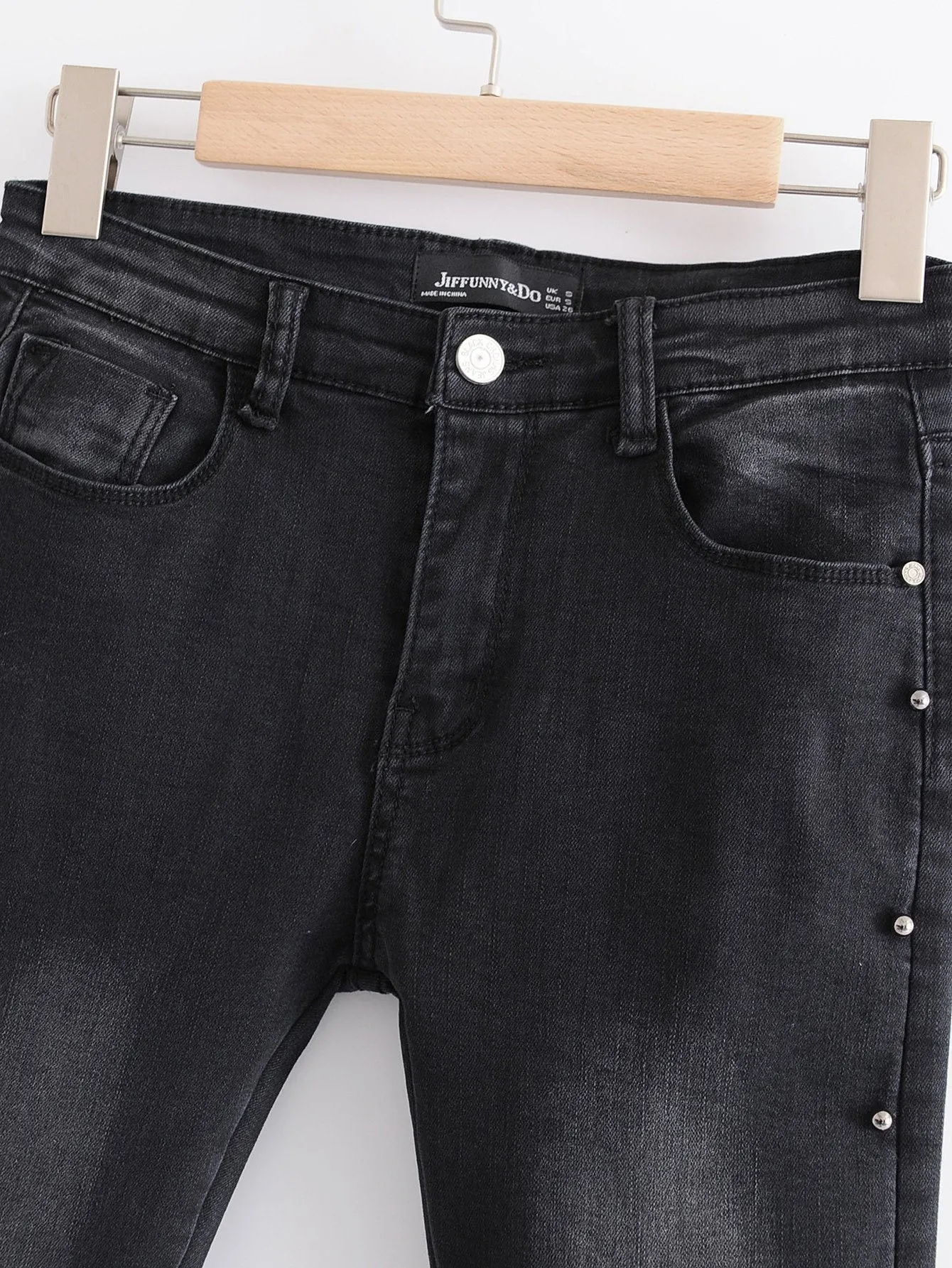 Metal Beaded Jeans