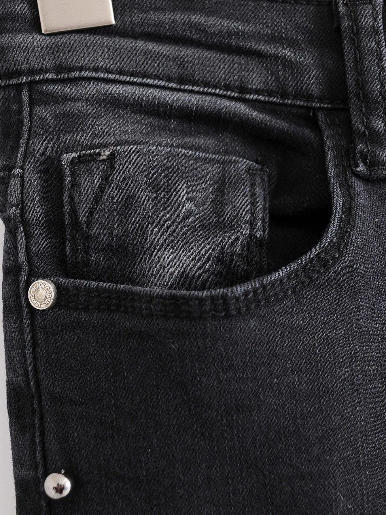 Metal Beaded Jeans