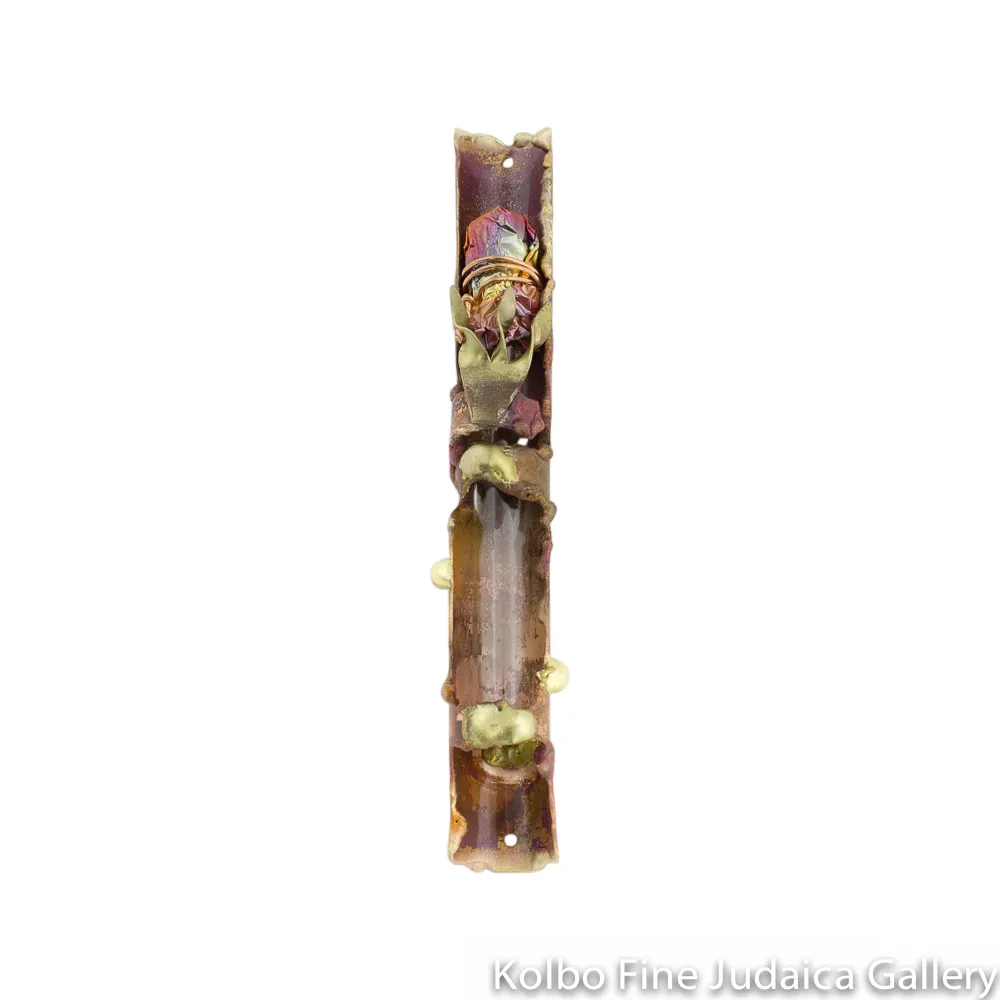 Mezuzah, Wrapped Design, Copper