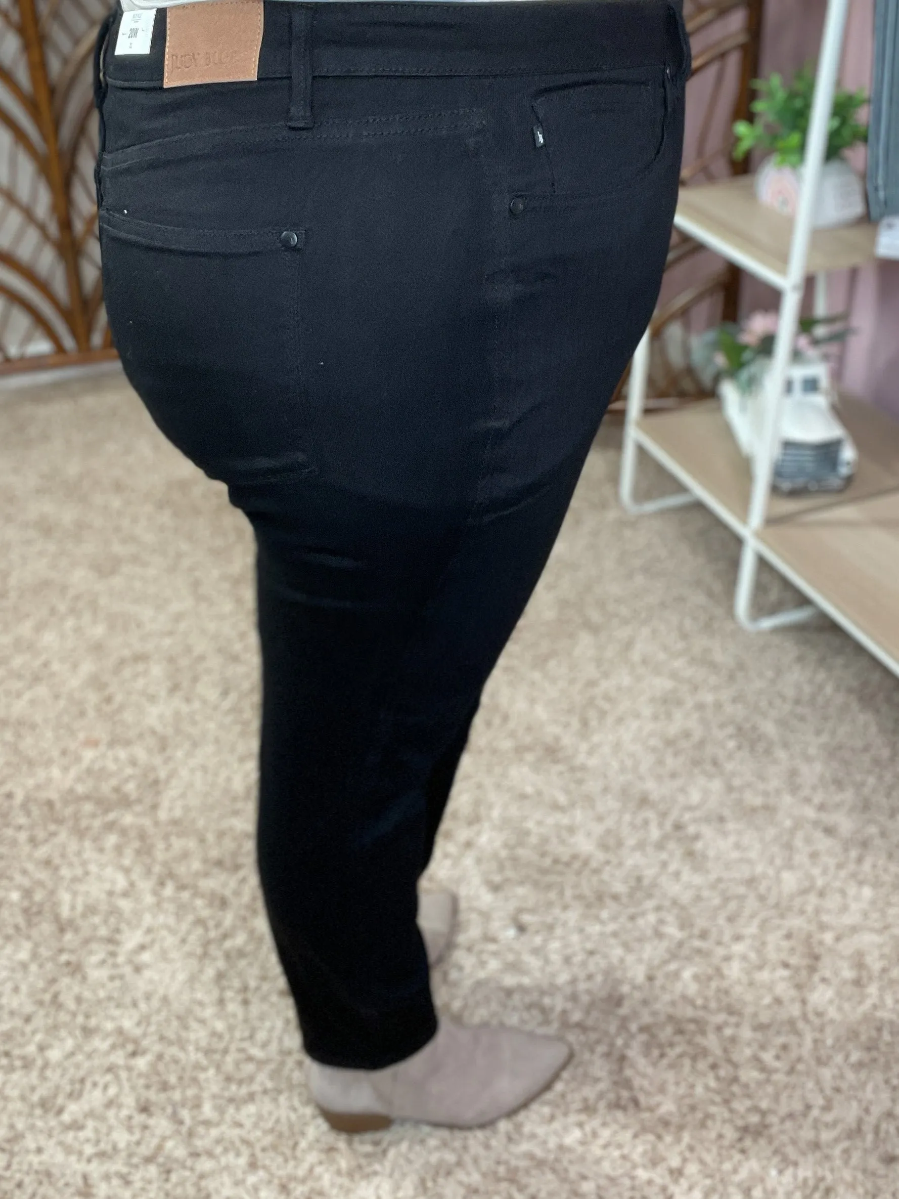Midnights Classic Skinny Black Tummy Control Judy Blue Jeans