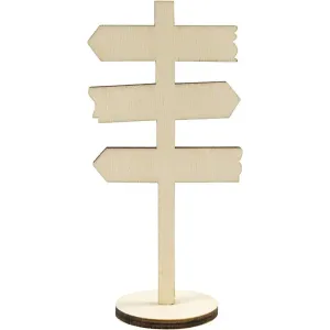 Miniature Standing Signpost Mini Decoration For Scenes