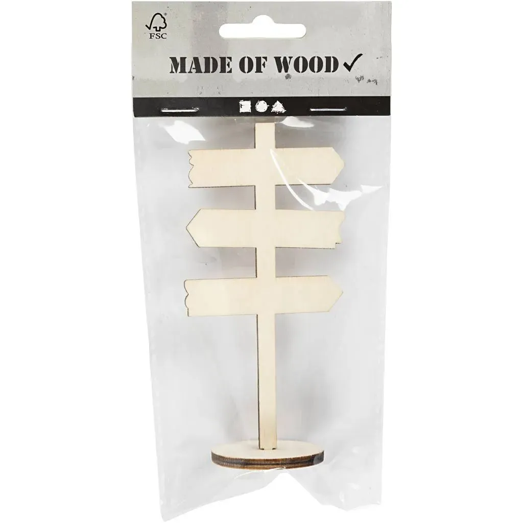 Miniature Standing Signpost Mini Decoration For Scenes