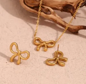 Minimalist Bow Knot Necklace