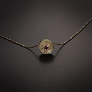 Minimalist classic gold pendant