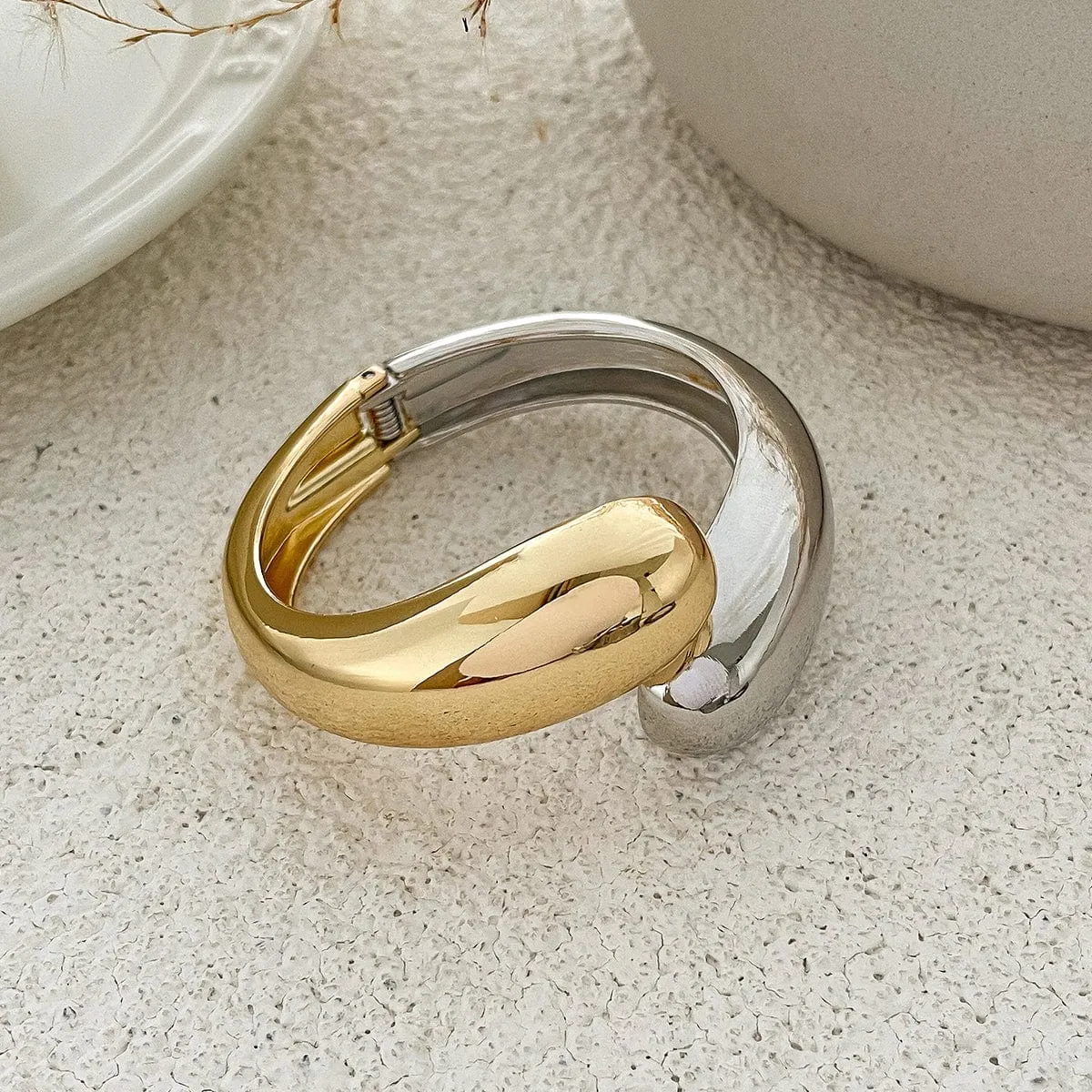 Minimalist Mix Color Waterdrop Bangle Bracelet