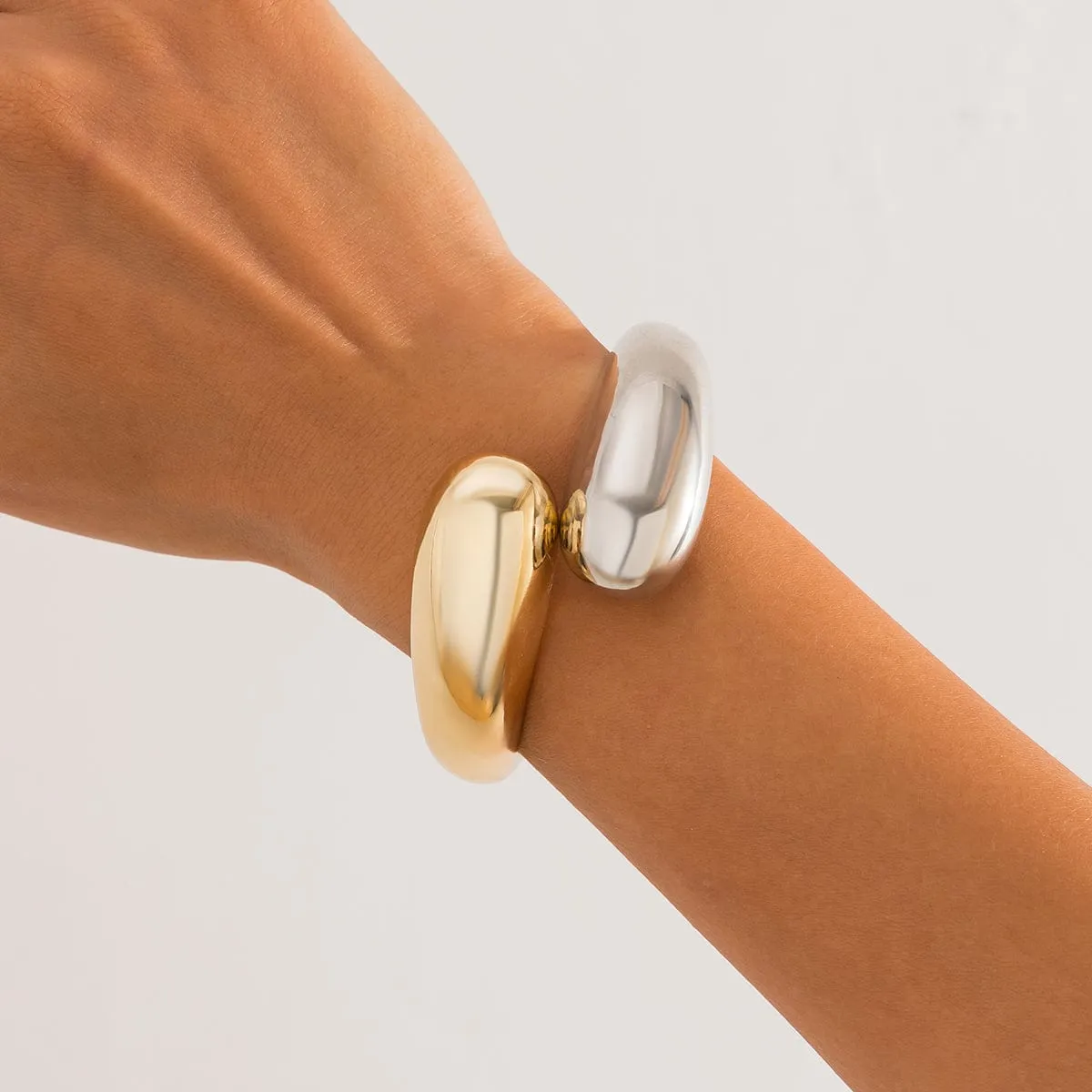 Minimalist Mix Color Waterdrop Bangle Bracelet