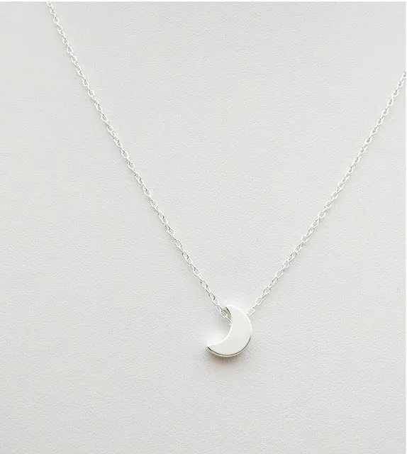 Minimalist Pendant Necklaces Fashion Female Heart Arrow Cross Moon Star Of Luck Peace Dove Necklace Summer Jewelry 2017