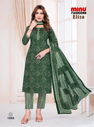 Minu Pure Cotton Eliza Stitched Salwar Suit (3 Pcs) Set