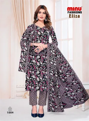 Minu Pure Cotton Eliza Stitched Salwar Suit (3 Pcs) Set