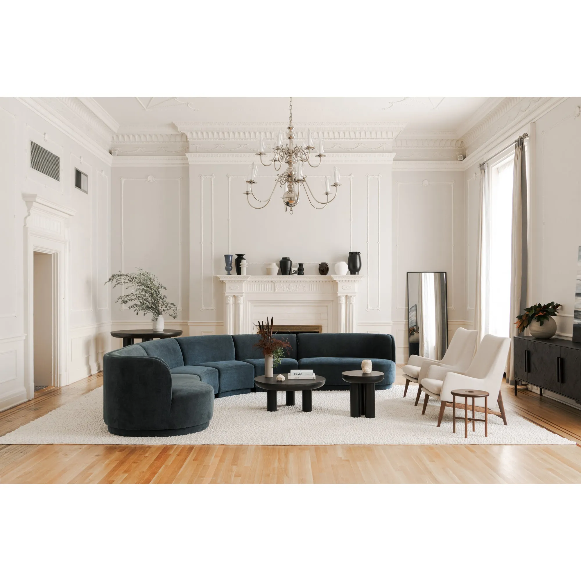 Modern Minimalist Iron Frame Wall Mirror