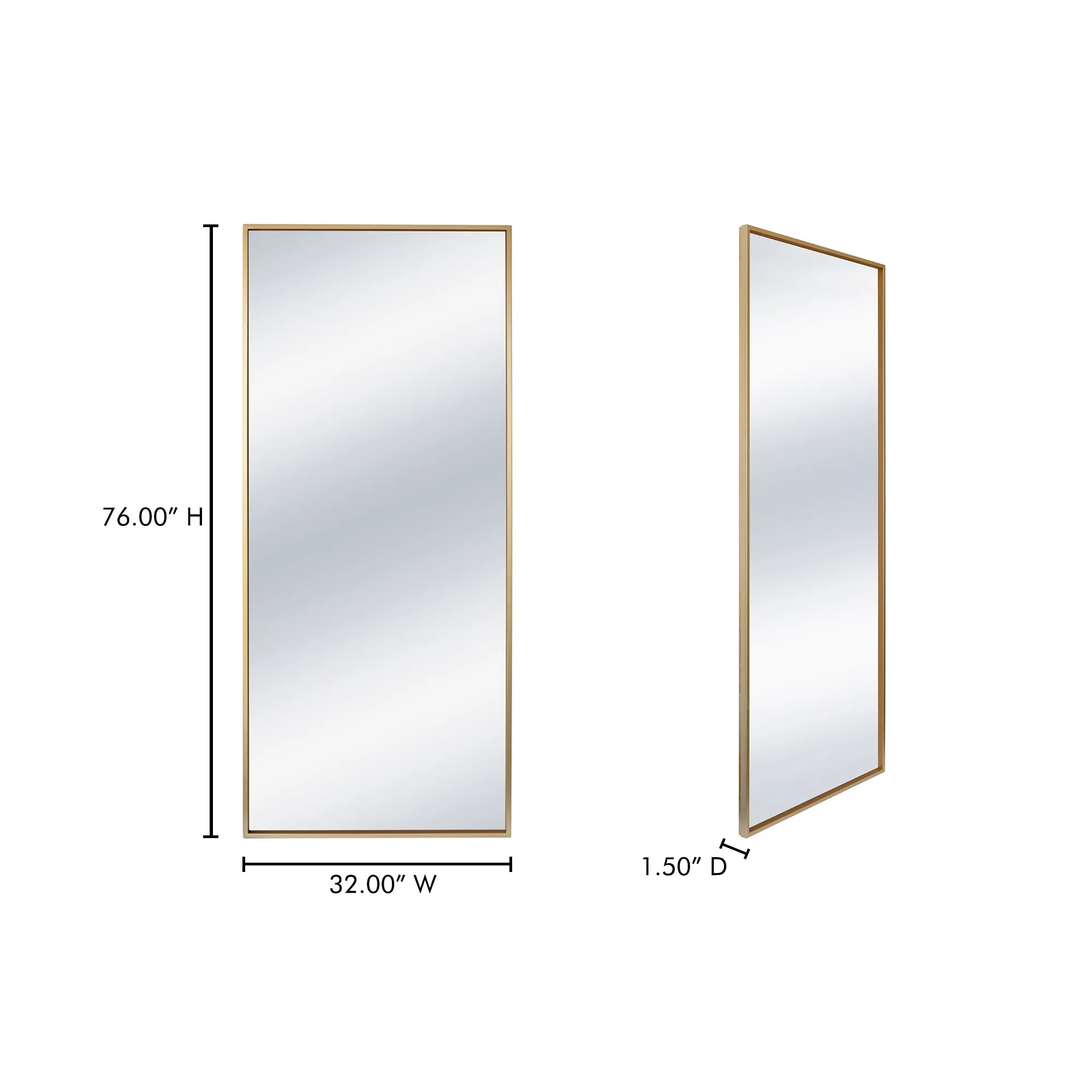 Modern Minimalist Iron Frame Wall Mirror