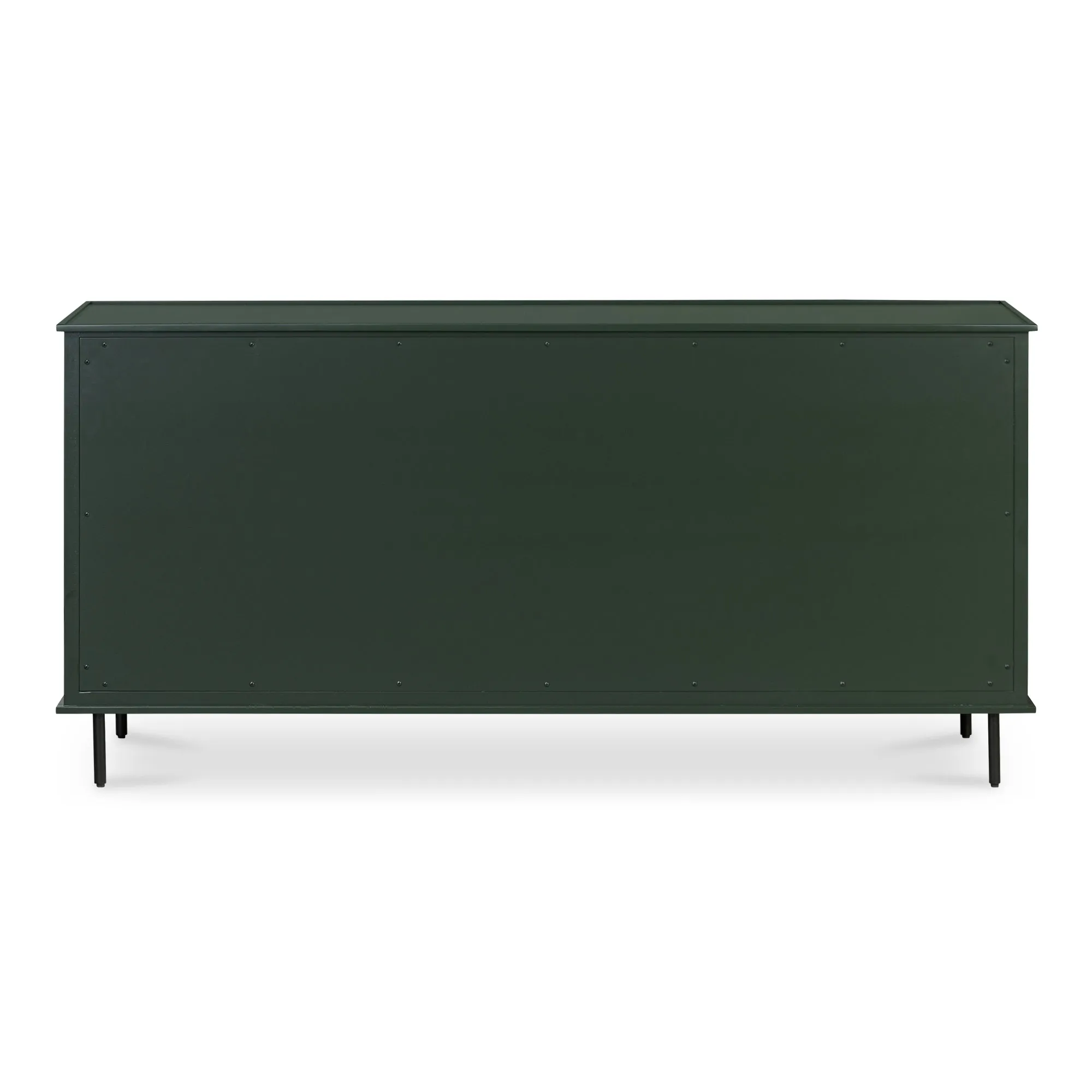 Modern Rustic 6-Drawer Chest with Embellished Handles