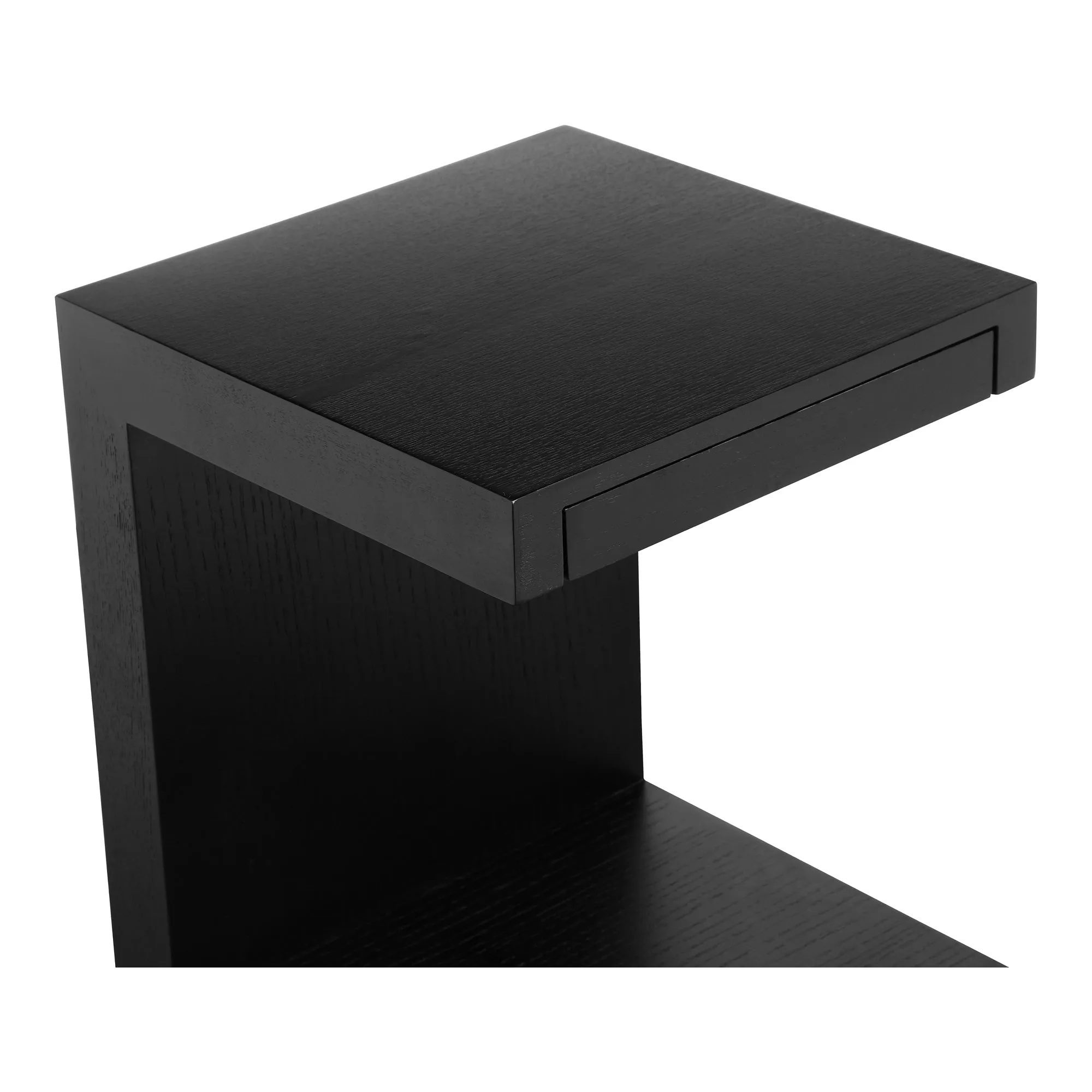 Modern Solid Wood Side Table with Hidden Storage