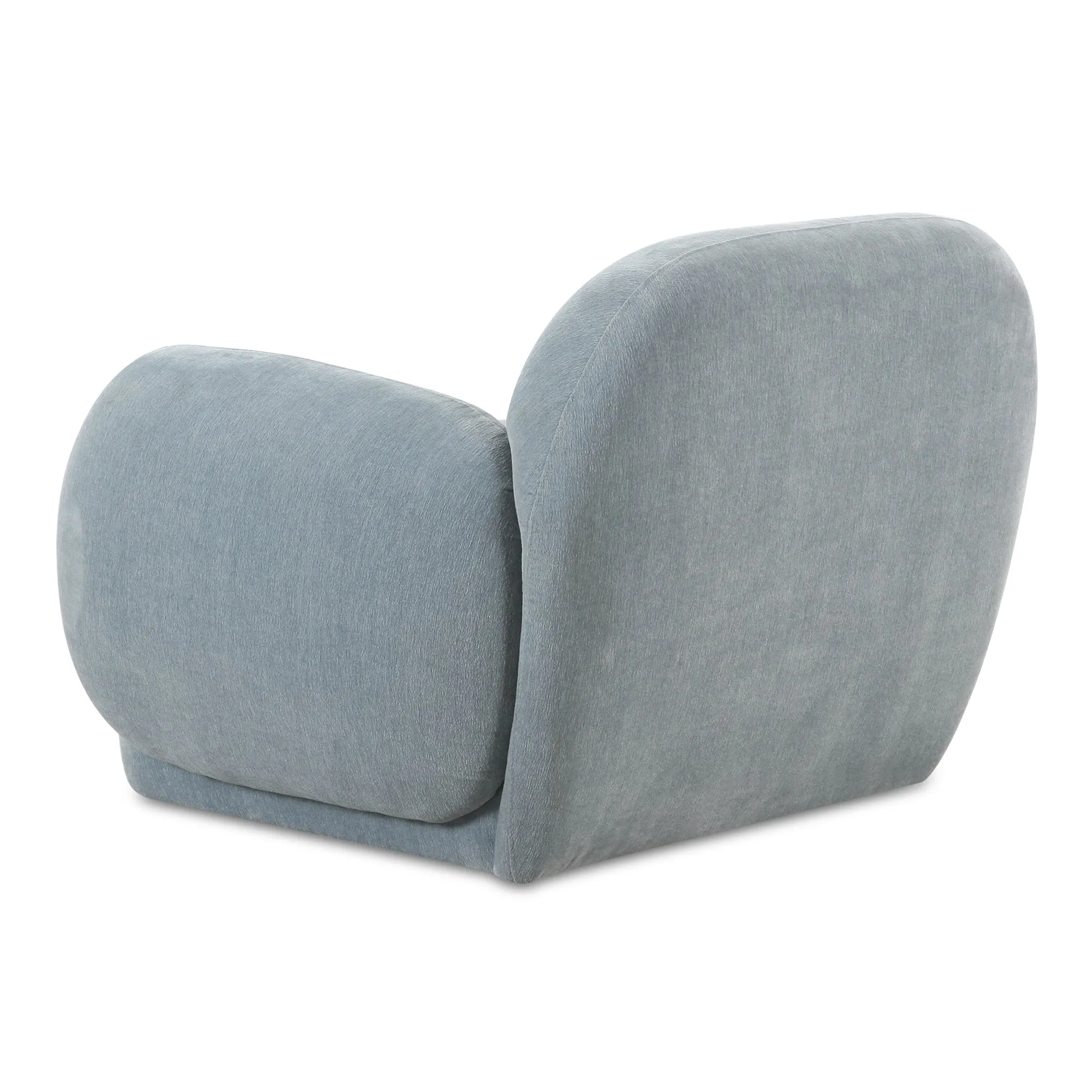 Modern Velvet Curve Lounge Chair