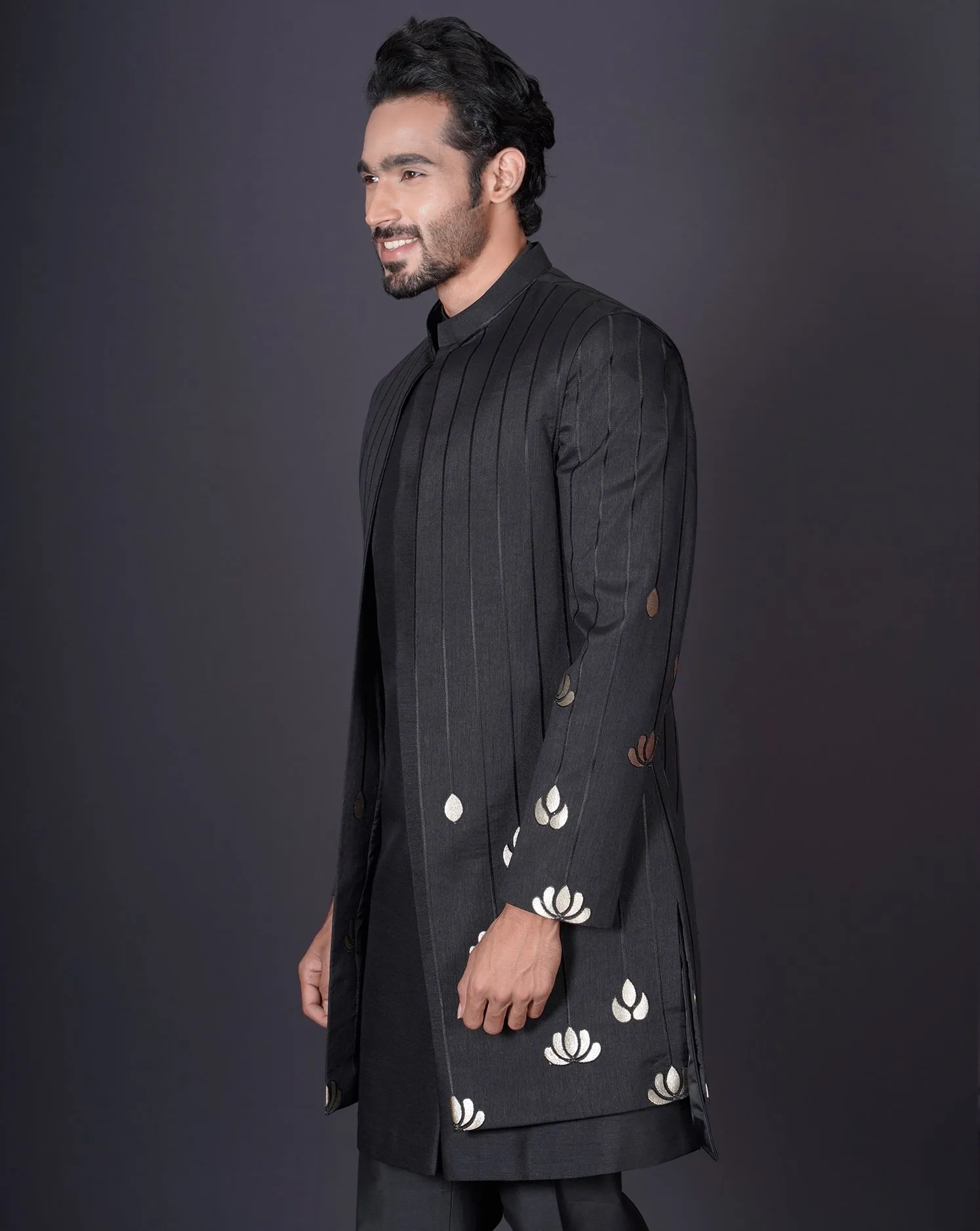 MOF Black Lotus Jacket Set
