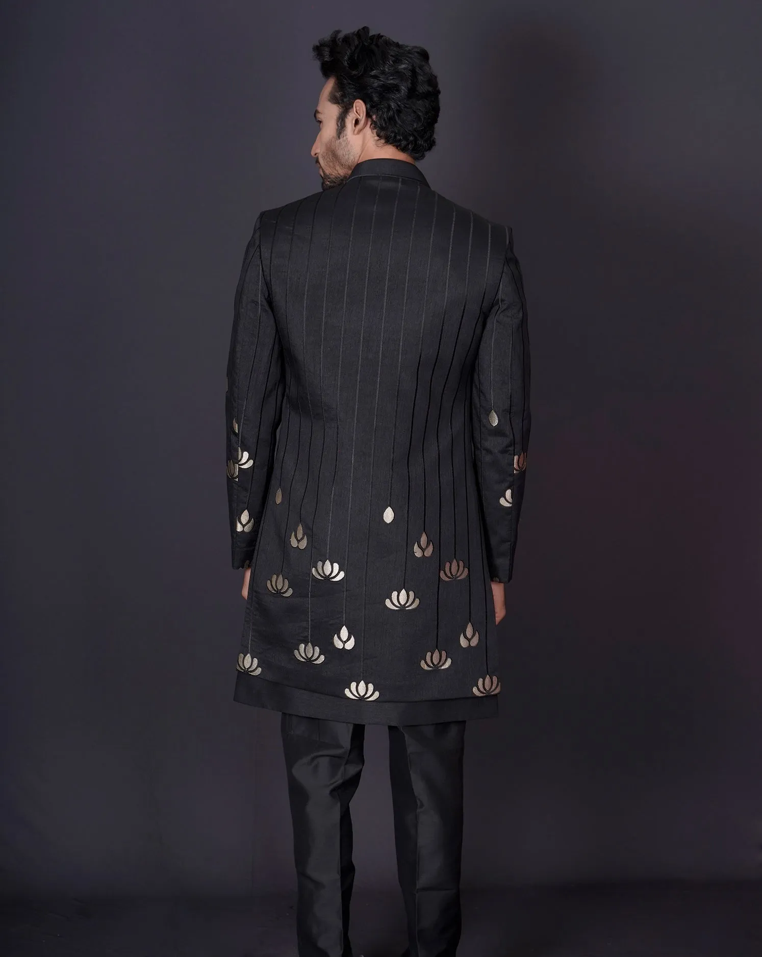 MOF Black Lotus Jacket Set