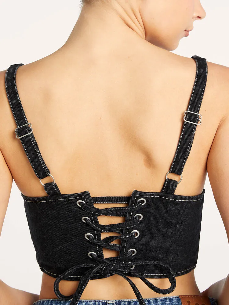 Monique Denim Corset