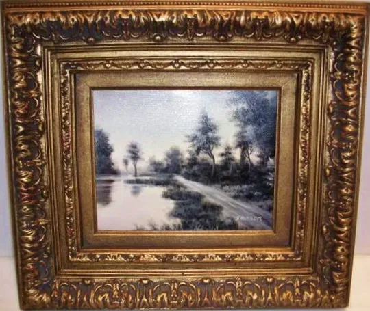 Monochromatic Oil Landscape Painting